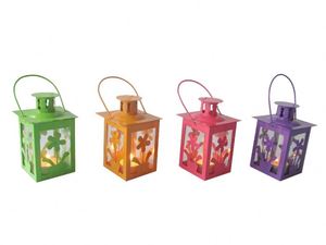 Various Reusable Mini Colorful Metal Spring and Summer <strong>Tealight</strong> Candle <strong>Lantern</strong> with Decoration for Daily Use - Product Image 3