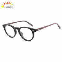 Monture de lunettes en bois acétate naturel, nouveau modèle de monture optique personnalisé