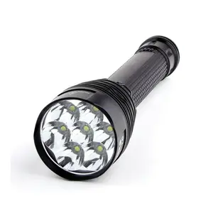 High power and super bright 8000 lumen T6 led waterproof high power flashlight