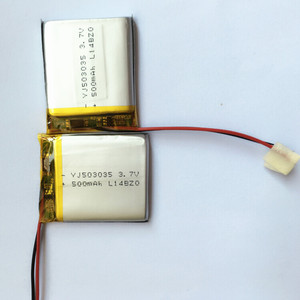 Mini recargable li-polímero, 652235, 503035, <span class=keywords><strong>3</strong></span>,7 V 500 mAh lipo batería para secador de pelo de la batería - Product Image 5