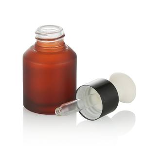 Botellas de Vidrio de 30 ml, Aceite de Sanguijuela, Minyak Lintah, Flujo Sanguíneo, Agrandamiento, OFERTA en el Reino Unido, Venta al por Mayor - Botella Ámbar Esmerilada con Gotero Blanco de 1 oz - Product Image 2