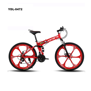 Bicicleta de Montaña plegable de 21 velocidades, suspensión dual, 24 pulgadas, 26 pulgadas, disco <span class=keywords><strong>doble</strong></span> para estudiante, <span class=keywords><strong>MTB</strong></span> - Product Image 4