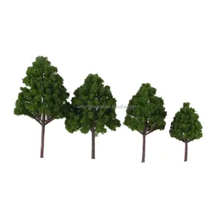 Mix Plastic Model Trees Train Railroad Scenery Dark Green HO N Z Scale Model Building Kits Children Classic Toys Supplies