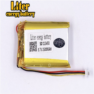 Socket 1.0-3 P 113450 2500 mah 3.7 V lipo battery Rechargeable solar li ion polymer lithium battery with PCM - Product Image 1