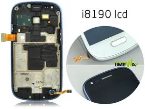 Ucuz yüksek kopya lcd samsung için dokunmatik ekran s3 Mini( çerçeve)