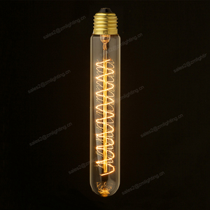 Spirale Tornante E26 E27 110 V 220 V 25 W 40 W 60 W tubo lungo T9-135 60 W edison lampadine stile T30 - Product Image 4