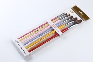 Haute Qualité belette cheveux coloré longue poignée huile artiste <span class=keywords><strong>peinture</strong></span> pinceau ensemble - Product Image 6