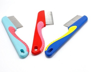 Produttore In Acciaio Inox-Pin Delle Pulci Pidocchi Pettine Del Cane <span class=keywords><strong>per</strong></span> Pet Cani <span class=keywords><strong>Gatti</strong></span> Maniglia In Plastica Pettine. - Product Image 5