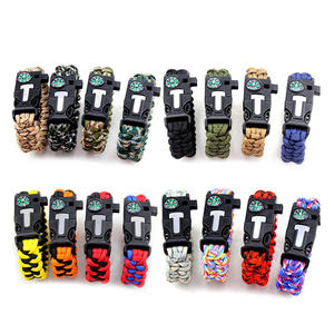 Supuer 5 in 1 Metal <strong>Charms</strong> 550 <strong>Paracord</strong> Bracelet - Product Image 3