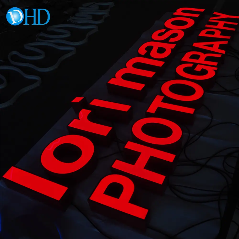 Custom Waterproof frontlit led advertising signage foam letters sign lighted channel letters