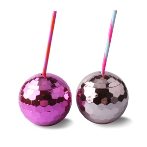 Plastik-Discokugel-Souvenirbecher 20oz Hochzeits-Plastikbecher Kreativer Galvanisierter Wasserbecher Trinkbecher für Partys - Product Image 1