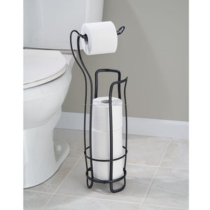 Fil métallique <span class=keywords><strong>Autoportant</strong></span> Papier Hygiénique Titulaire Stand avec une Base Solide - Product Image 3