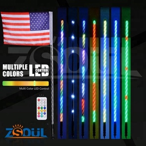 300 patrones transparente Flexible Tube Auto Conmutación de antena/persecución/Baile de color LED Atv antena látigo - Product Image 3