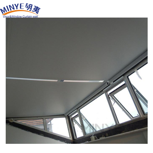 Thiết Kế Hiện Đại Nhôm Kim Tự Tháp Hình Dạng Mái <span class=keywords><strong>Skylight</strong></span> Đu Mở Từ Màn Hình Gấp Cho Biệt Thự Hợp Kim Nhôm Sợi Thủy Tinh - Product Image 4
