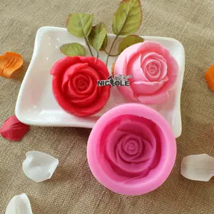 뜨거운 장미 DIY 실리콘 비누 금형