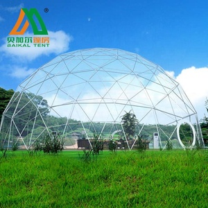 Tenda a Cupola Geodetica in Vetro Riscaldato di 6m di Diametro, Tenda per Campeggio e Feste - Product Image 4
