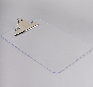 Porte-documents en acrylique transparent flexible à suspendre, tailles personnalisables A4, A5, A6, avec clips métalliques, logo personnalisé, certifié ROHS SGS - Product Image 2