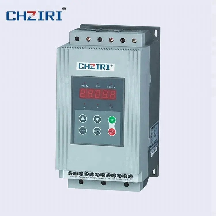 CHZIRI 5.5kW 380 В AC IP20 трехфазный электродвигатель с мягким запуском