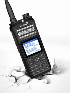 Pelindung XH-A91, peralatan Radio jarak jauh Dual band UHF dan VHF Walkie Talkie 12W Radio dua arah tahan air