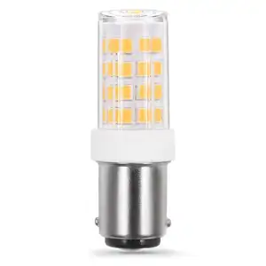 Lampu LED Bohlam AC B15d, Ukuran Mini Dasar Keramik B15d