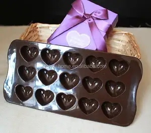 Molde de chocolate de silicona en forma de corazón/molde de pastel de silicona