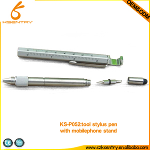Tec 6in1 herramienta stylus pen con( soporte de teléfono móvil, abridor de botella tornillo conductor, <span class=keywords><strong>regla</strong></span> <span class=keywords><strong>en</strong></span> cm) - Product Image 1
