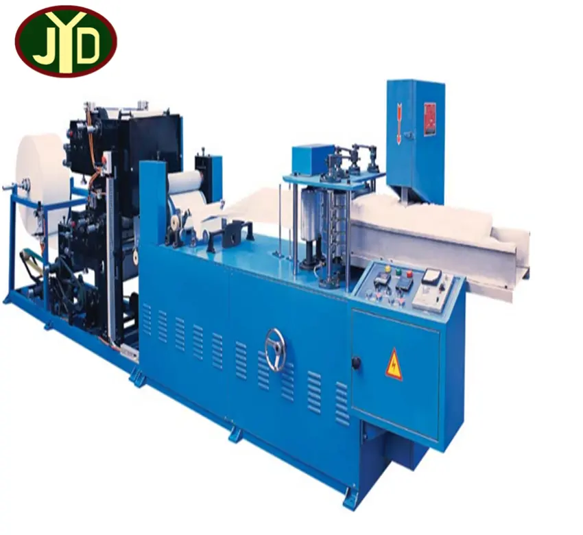 Qinyang紙ナプキン印刷およびエンボス加工機/自動カラー印刷ナプキンティッシュ折り機