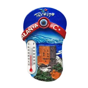 lanya Turkey 3D Slipper Refrigerator Magnet Travel Sticker Souvenirs Thermometer Fridge Magnet