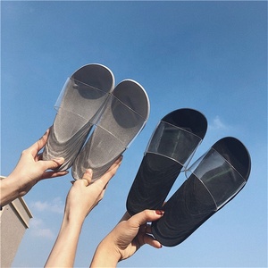 <strong>Black</strong> Shoes <strong>Women</strong> Custom Sandal Slide Transparent Pvc <strong>Slippers</strong> - Product Image 5