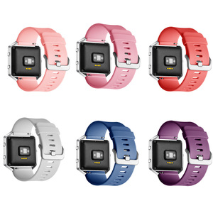 2018 Venta caliente liberación rápida suave caucho reemplazo correa de reloj para Fitbit Blaze Band pulsera de silicona - Product Image 6
