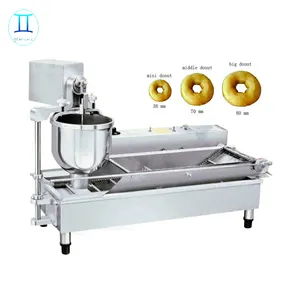 300-1200PCS/H Heavy Duty Stainless Steel Gas Electric Combined Automatic Doughnut Donut Machine