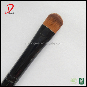 Mejor venta de mango <span class=keywords><strong>largo</strong></span> pincel de maquillaje <span class=keywords><strong>pelo</strong></span> de nylon 8 unidades set hecho en china <span class=keywords><strong>con</strong></span> mango de madera - Product Image 4
