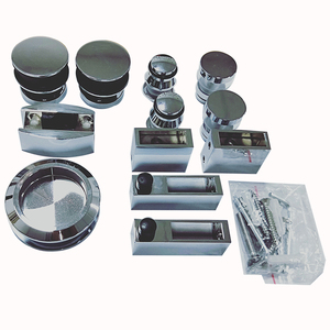 Perlengkapan Pintu Geser Kamar Mandi Kaca dari Paduan Seng & Baja Tahan Karat Desain Modern, <span class=keywords><strong>Roller</strong></span> Laris untuk Penggunaan Hotel dan Kamar Mandi - Product Image 3