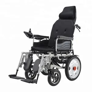 定制斜倚轻便折叠电动轮椅
