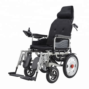 Silla de ruedas eléctrica plegable, ligera, reclinable, personalizada - Product Image 1