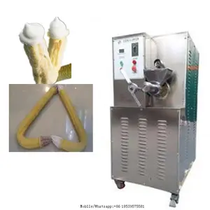 15-20 kg/h 空心玉米粉扑小吃挤出机/冰淇淋锥膨化机/膨化玉米棒制造机