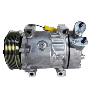 Compressore Aria Condizionata Auto per PEUGEOT 406/607/807/CITROEN C5/C8/XSARA/<span class=keywords><strong>LANCIA</strong></span>/<span class=keywords><strong>FIAT</strong></span> SCUDO 6453NL/6453YJ/9659232180/9645440480/9686061780 - Product Image 1