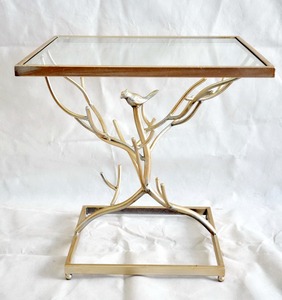 Woonkamer glas mirrored gold metalen Salontafel - Product Image 1