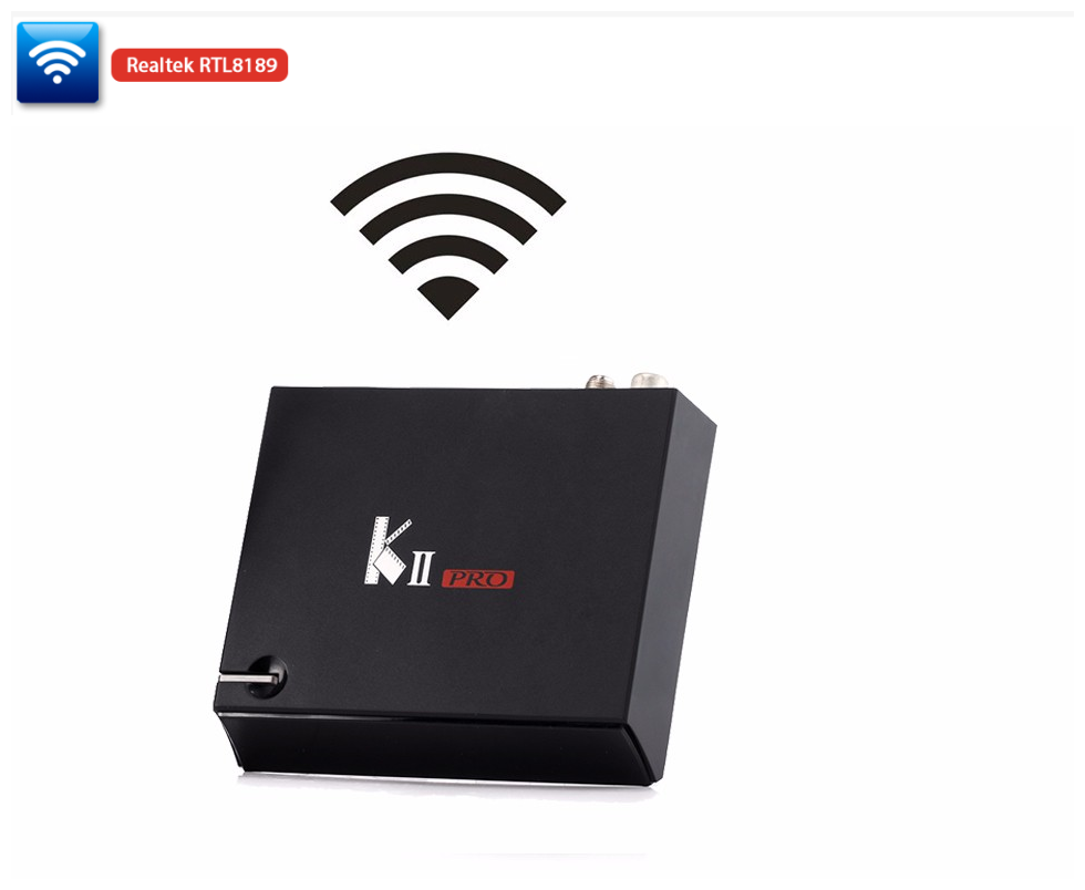 S905 KII Pro DVB-S2 + T2 TV Box Amlogic Quad-core 2/16G Kodi Dual Wifi para Android