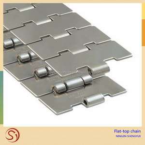Giá Rẻ Giá thép không gỉ <span class=keywords><strong>Flat</strong></span> Top <span class=keywords><strong>Chain</strong></span> băng tải cho truyền đạt chai - Product Image 5