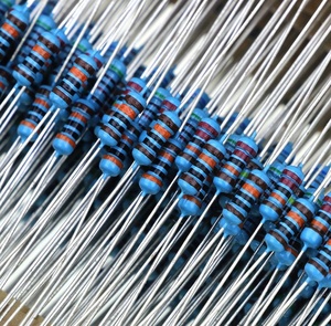 Hot販売1/4W Resistance 1 5% <span class=keywords><strong>Metal</strong></span> Film Resistor Pack Assorted Kit 100K 10ohm 220ohm 1M Resistors - Product Image 3