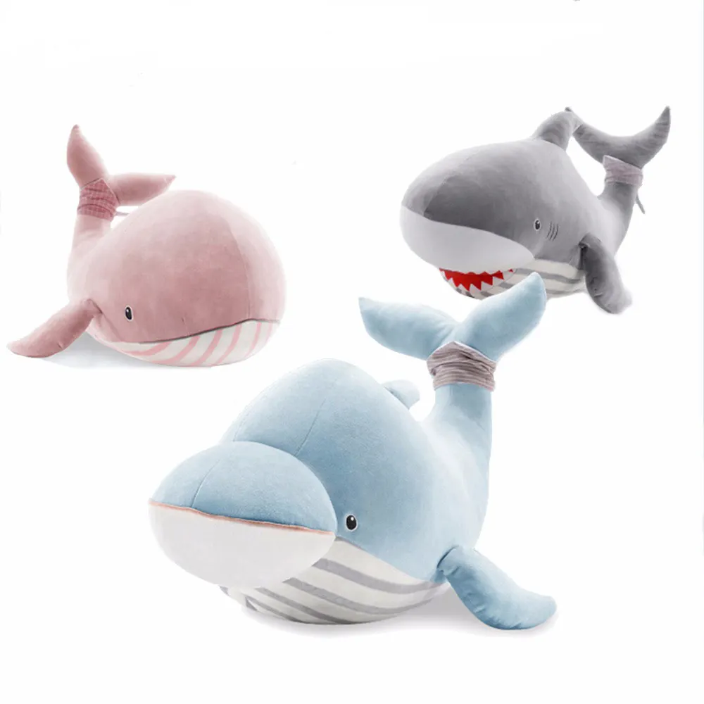 NiuniuDaddy-animales de peluche con temática de verano, Océano marino, Animales Marinos realistas, animales gigantes, delfines, ballena, tiburones, Juguetes