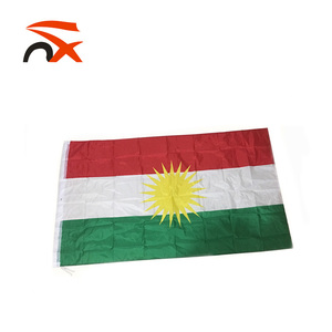 Commercio all'ingrosso Logo Personalizzato 100% Poliestere Tessuto Portatile Curdo Bandiera Per Le Varie Attività - Product Image 2