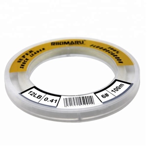 Rikimaru 100% <span class=keywords><strong>fluorocarbone</strong></span> 50m et 100m ligne de pêche en <span class=keywords><strong>fluorocarbone</strong></span> clair japonais 10LB à 150LB chef de choc de pêche pour bar de <span class=keywords><strong>mer</strong></span> - Product Image 5