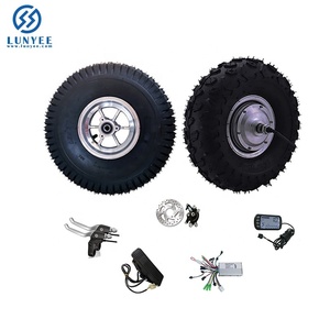 Hub <strong>Motor</strong> 14.5 Inch BLDC Gearless <strong>Wheelbarrow</strong> <strong>Electric</strong> Scooter Conversion <strong>Kit</strong> - Product Image 1