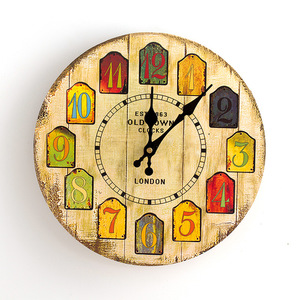 <span class=keywords><strong>Orologio</strong></span> <span class=keywords><strong>da</strong></span> <span class=keywords><strong>Parete</strong></span> in Legno Dipinto a Mano Classico <span class=keywords><strong>Marca</strong></span> FQ - Product Image 4