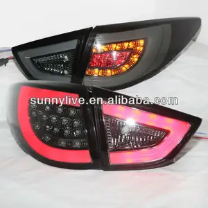 Voor HYUNDAI Tucson IX35 Led-achterlicht 09-13 Jaar V4 Zwart SN Type