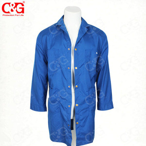 Bata de laboratorio Nomex, Azul Real, resistente al fuego - Product Image 1