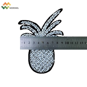 Miếng Dán Dứa Đính Kim Sa Làm Bằng Tay 3D Đính Kim Sa Cho Quần Áo - Product Image 5