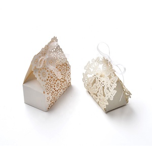 Laser Cut Wedding Favours Hộp Quà Tặng Giấy Đám Cưới Hộp Gói Cho Khách - Product Image 2